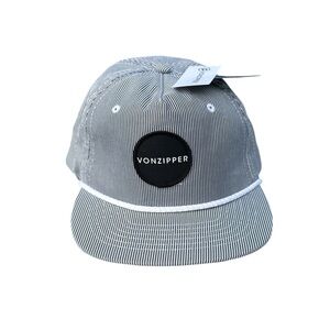 NEW-Von Zipper Gray Structured Baseball Hat SnapBack One Size